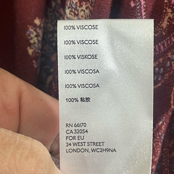 Free People Girl Talk peplum boho tunic. Size medium GUC - Picture 9 of 9